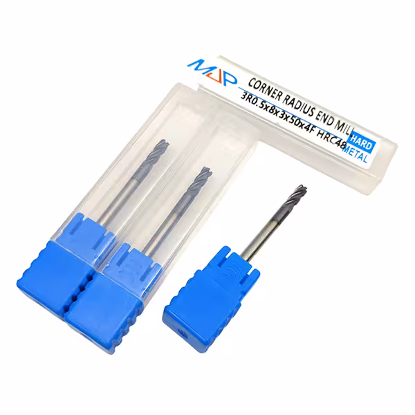 خرید و قیمت فرز اندمیل (تیپ R) D3R0.5 چهار پر با سختی راکول HRC48