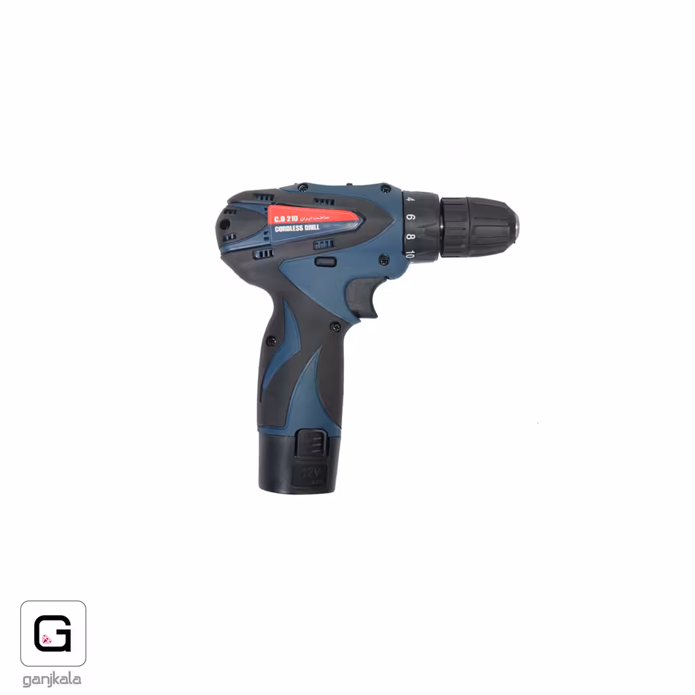 دریل شارژی 12 ولت مدل 210 المکس گارانتی 12 ماه