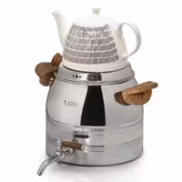 کتری قوری قیطاسی 6 لیتری مدل 7765 براق کف چدن