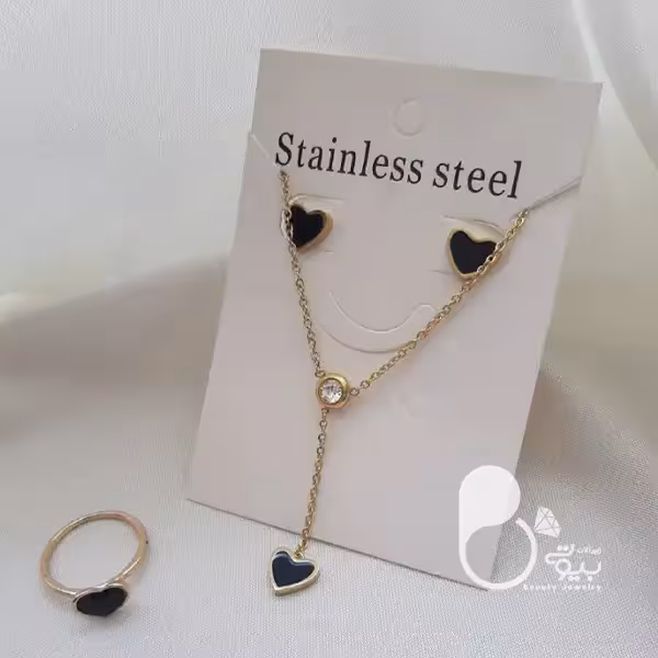 ست گردنبند و انگشتر طرح طلا