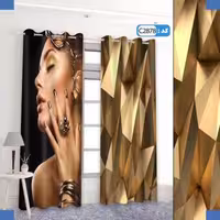 پرده تصویری طرح شاخه گل برند پرنا