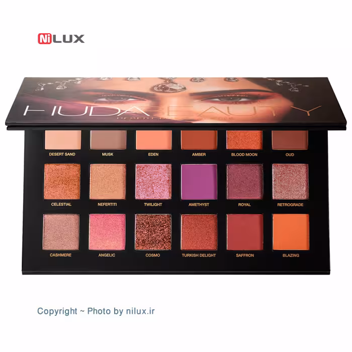 پالت سایه 18 رنگ هدی بیوتی مدل Desert Dusk Palette