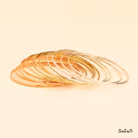 ست النگو برنجی ومسی 12 تایی سه رنگ هندی