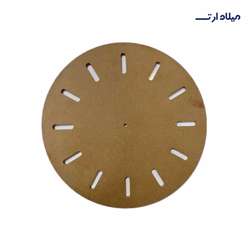 بیس MDF ساعت خط دار قطر40