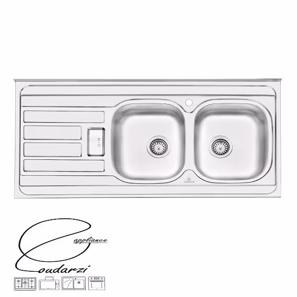 سینک پرنیان استیل مدل PS2101 نیمه فانتزی روکار