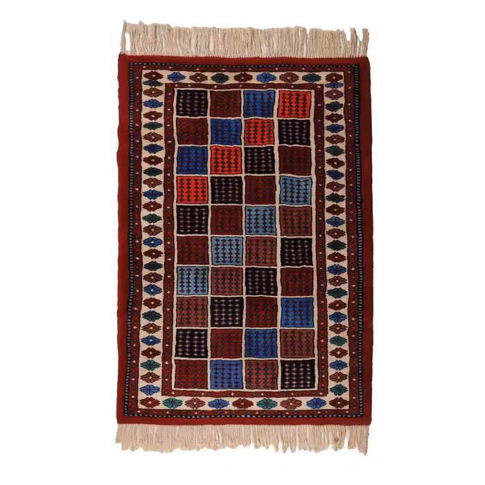 فرش دستباف دو و نیم متری طرح خراسان کد 4020353