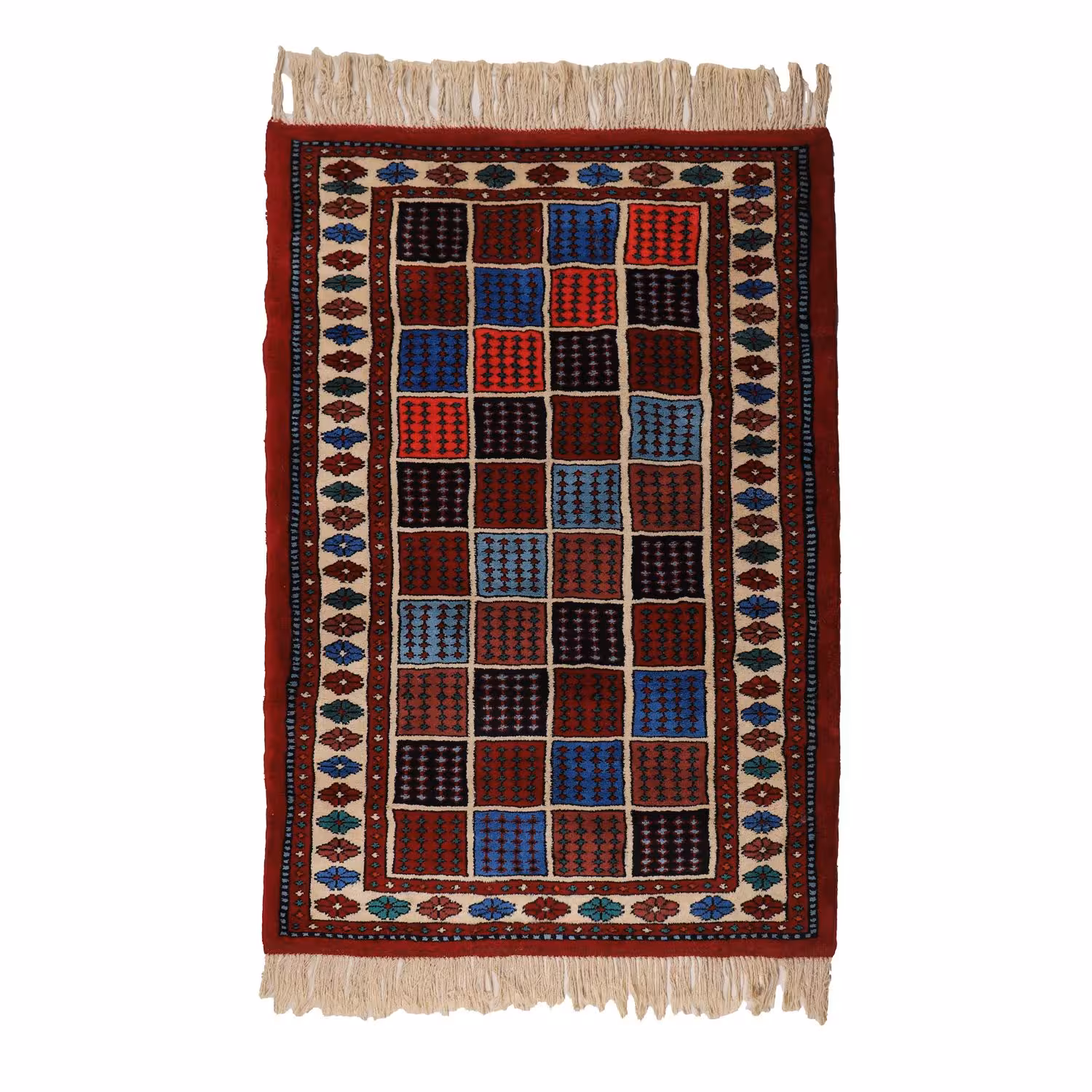 فرش دستباف دو و نیم متری طرح خراسان کد 4020353