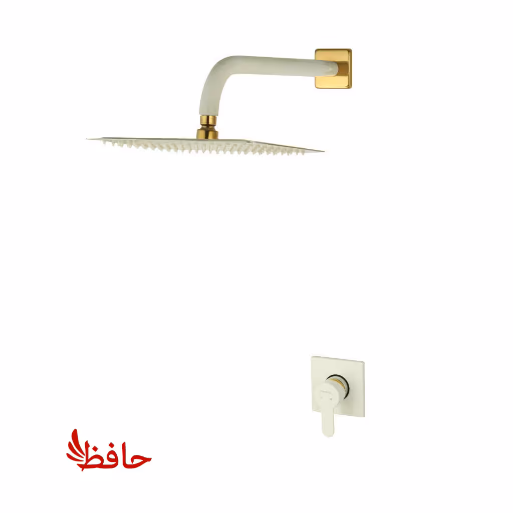 شیر حمام توکار راسان مدل ویوات فلت شیری طلایی کلاس 3
