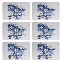 زیربشقابی طرح گل کد 9088 بسته 6 عددی | کالا مکس