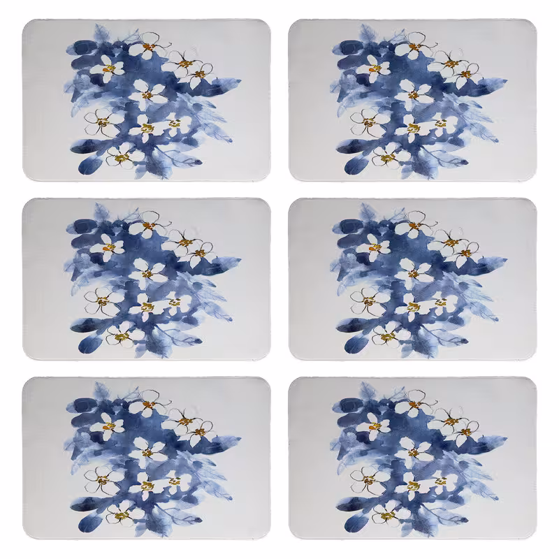 زیربشقابی طرح گل کد 9088 بسته 6 عددی | کالا مکس