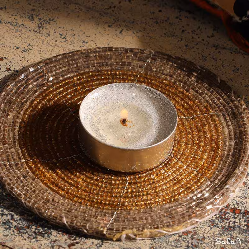 شمع وارمر نقره ای اکلیلی