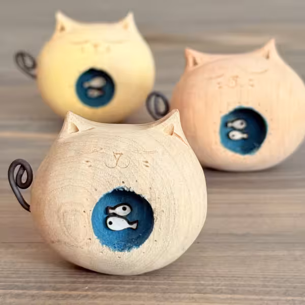 مجسمه بچه گربه طرح یک