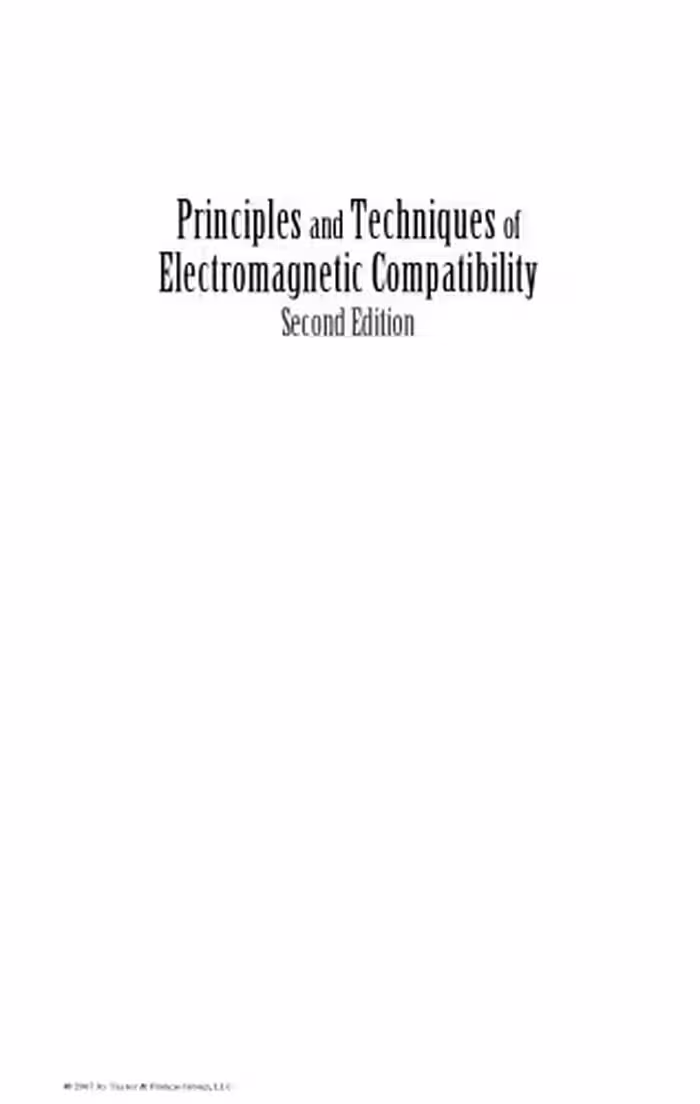 خرید و دانلود نسخه کامل کتاب Principles and Techniques of Electromagnetic Compatibility