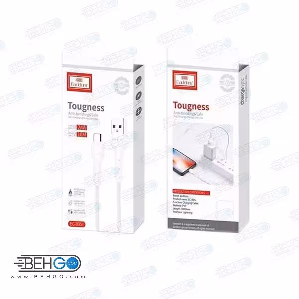 کابل تبدیل USB به USB-C ارلدام مدل EC-095C طول 1 متر