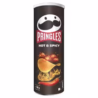 چیپس تند و آتشی پرینگلز Pringles مدل Hot & Spicy حجم 165 گرم