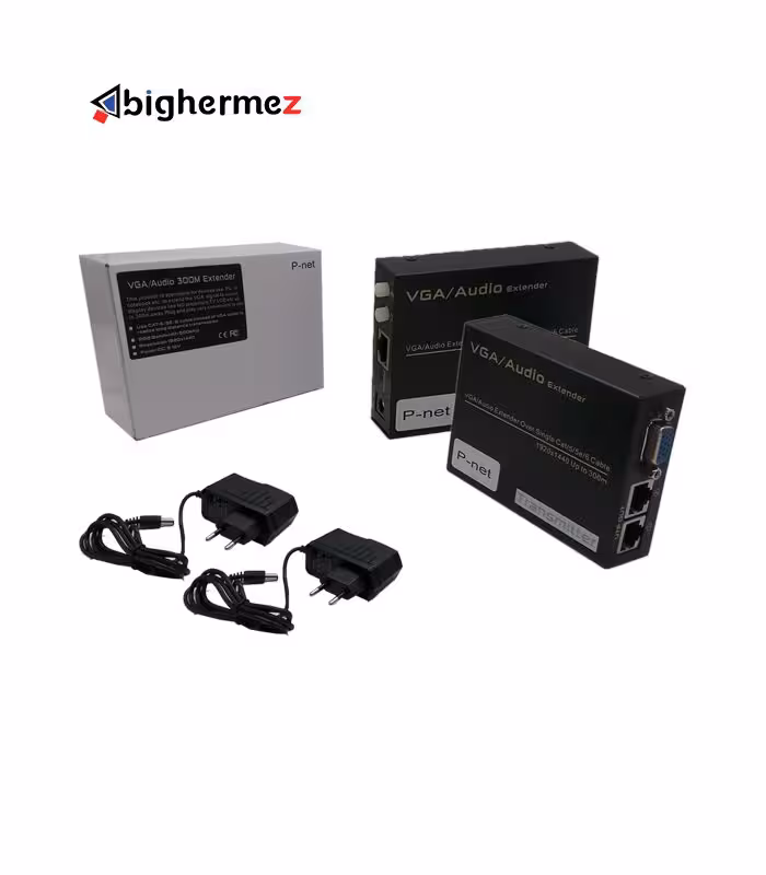 توسعه دهنده و ریپیتر تصویر VGA تا 300 متر پی نت