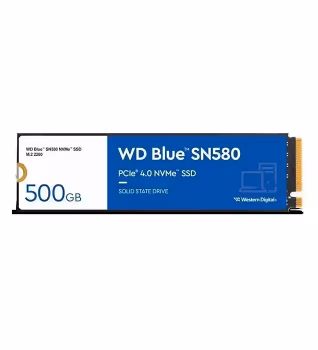 هارد SSD اینترنال وسترن دیجیتال مدل WD Blue SN580 NVMe ظرفیت 500 گیگابایت