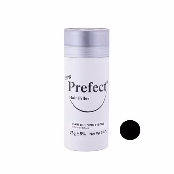 پودر پرپشت کننده پرفکت شماره 01 مشکی پرکلاغی حجم 25 گرمی Noir Black
