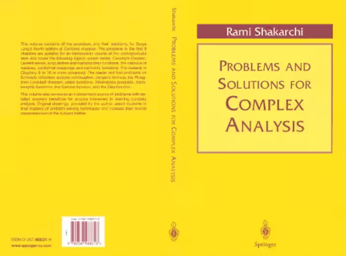 خرید و دانلود نسخه کامل کتاب Problems and Solutions for Complex Analysis