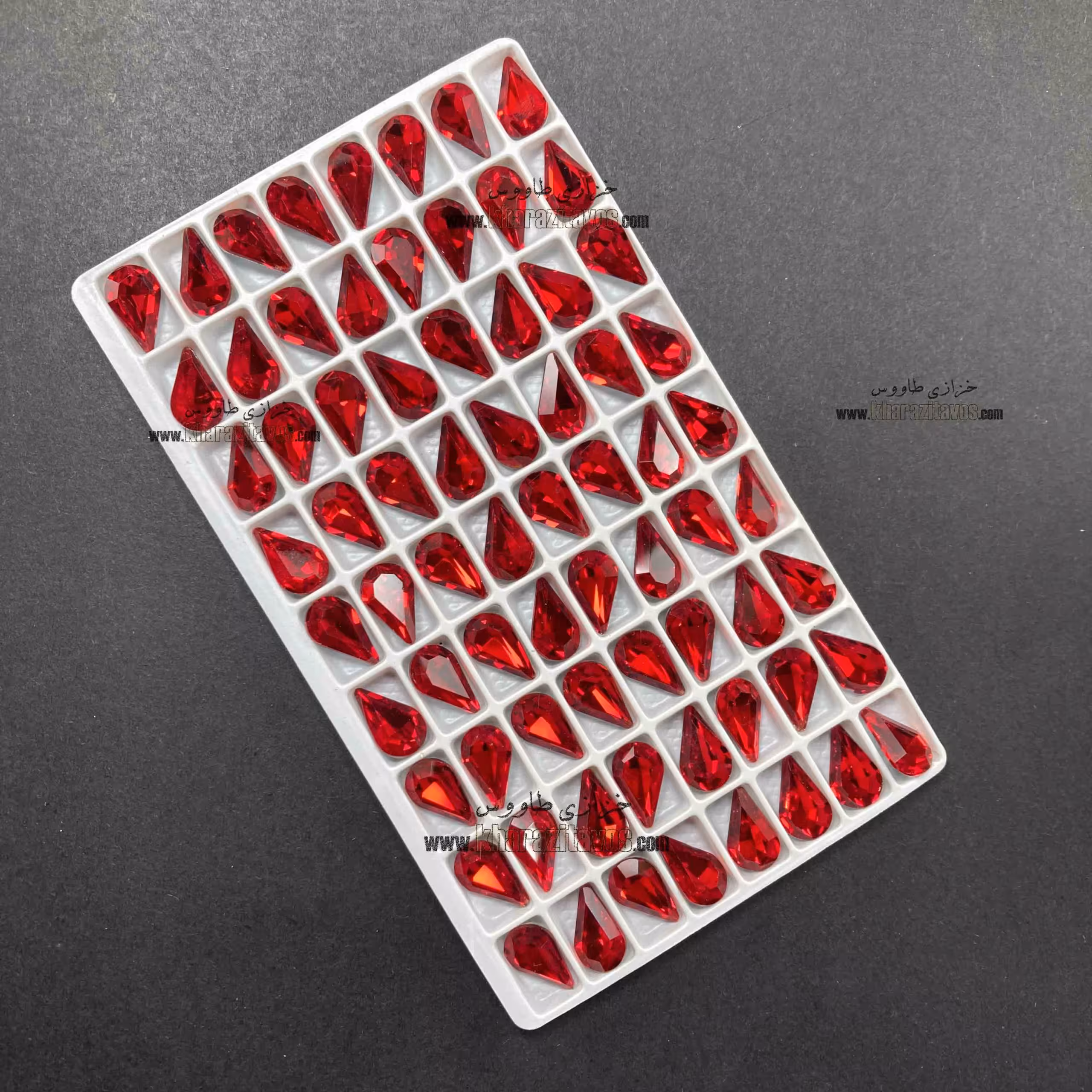 اشک سنگی  8 در 13 ( قرمز ) ورق 63 عددی