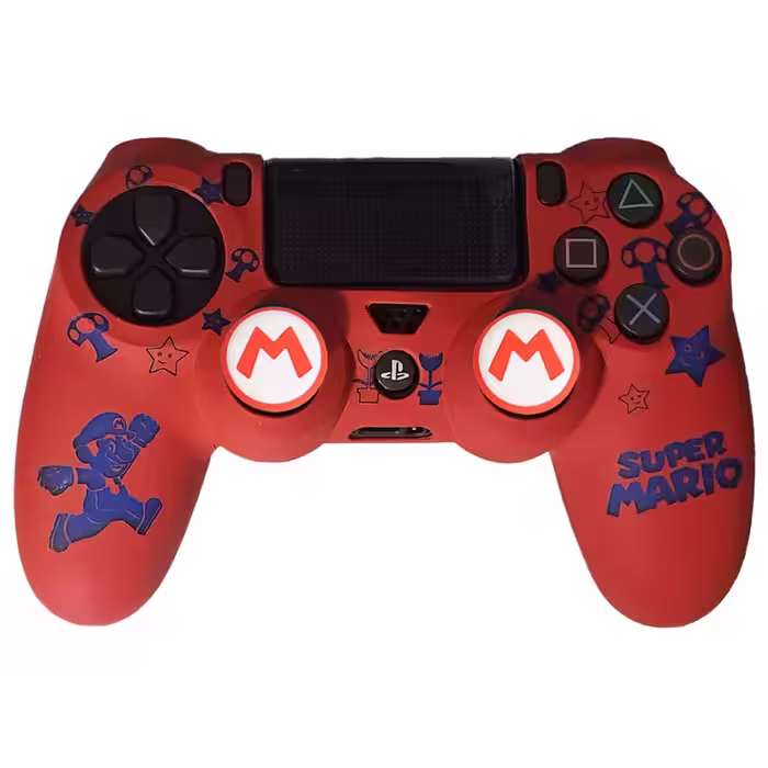 محافظ دسته پلی استیشن 4 طرح ماریو مدل Super Mario PS4263 به همراه روکش آنالوگ