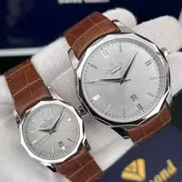 ست ساعت رومانسون زنانه و مردانه بند چرم Romanson