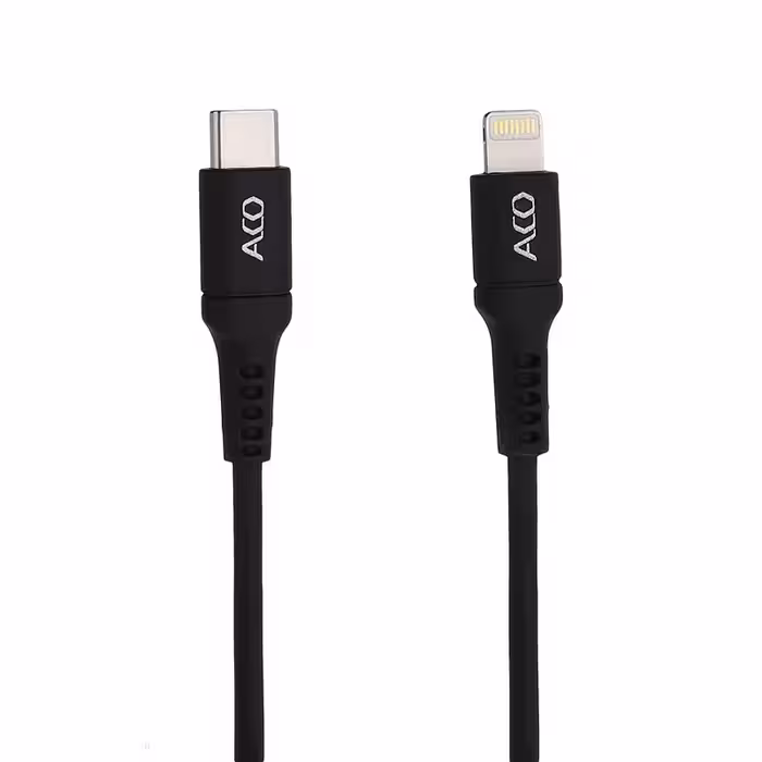 کابل تبدیل USB-C به لایتنینگ آکو مدل icharge Plus طول 1 متر