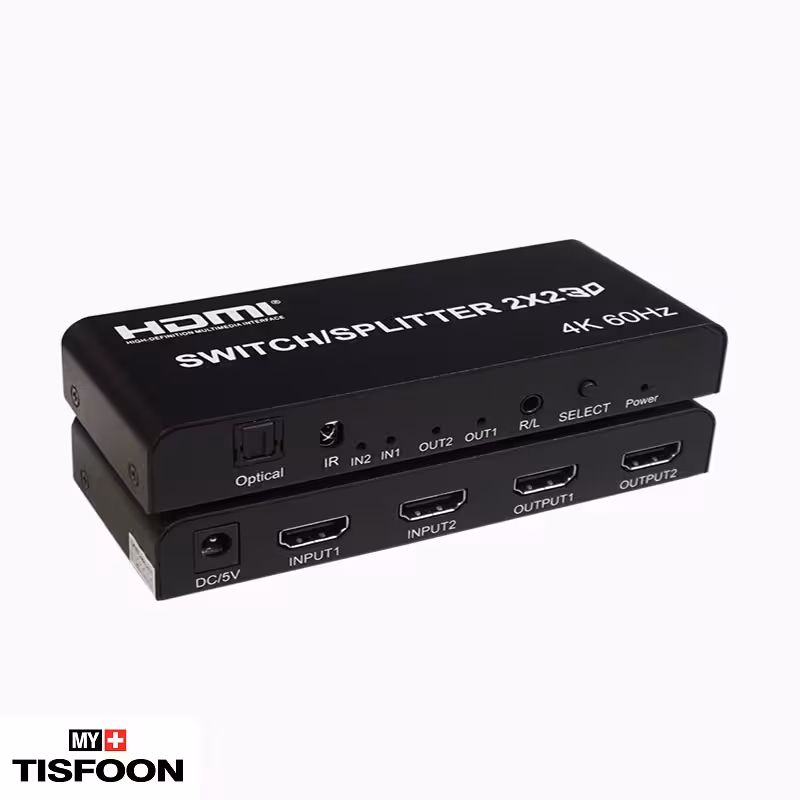 سوییچ اسپلیتر HDMI 2×2 کی نت مدل K-SWSP2022