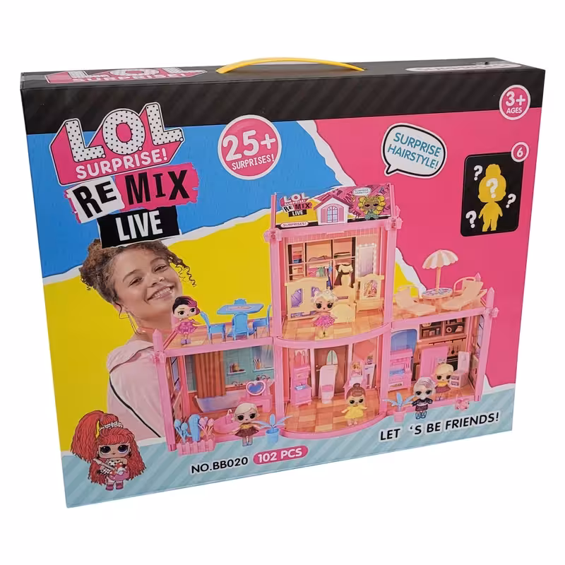 اسباب بازی ال او ال سوپرایز طرح خانه عروسکی مدل NO.BB020 کد M6669