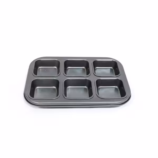 خرید قالب مافین مربعی 6 عددی