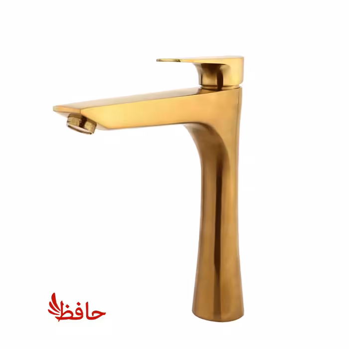 شیر روشویی پایه بلند راسان مدل آتیس طلایی مات