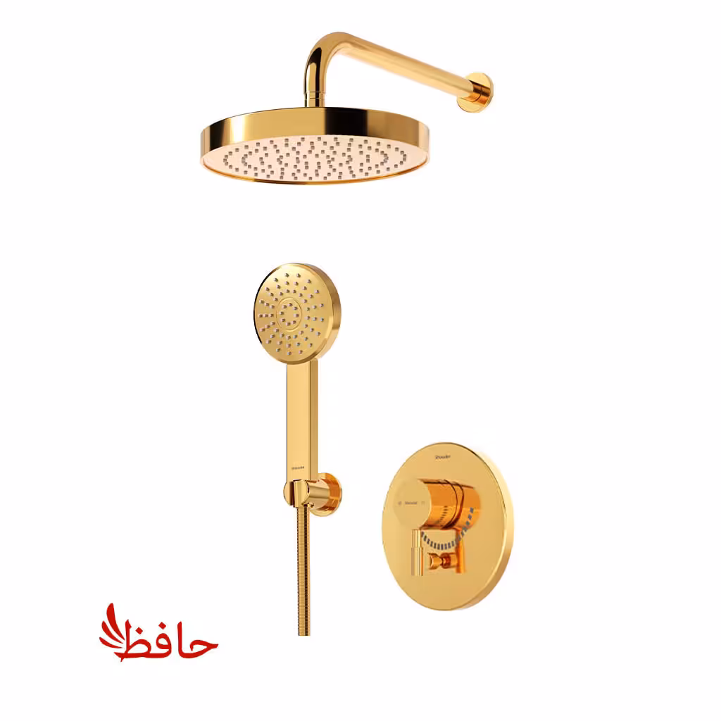 شیر حمام توکار شودر مدل مارینو طلایی تیپ 3