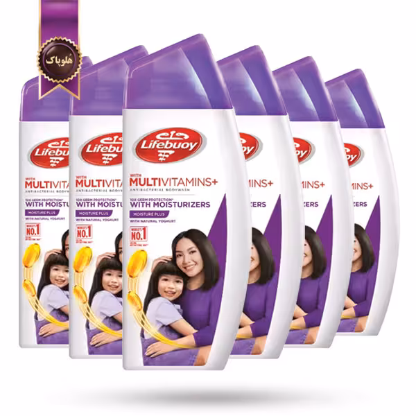 6 عدد شامپو بدن لایف بوی lifebuoy مدل رطوبت اضافه Moisture Plus حجم 300 میلی لیتر  (اورجینال)