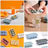 قالب یخ کوپ مدل درب دار(سیلیکونی)