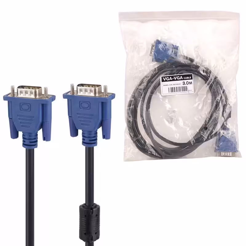 کابل 28AWG VGA طول 3 متر شرینک