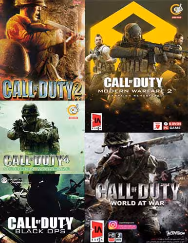 مجموعه 5 سری بازی کامپیوتری Call of duty