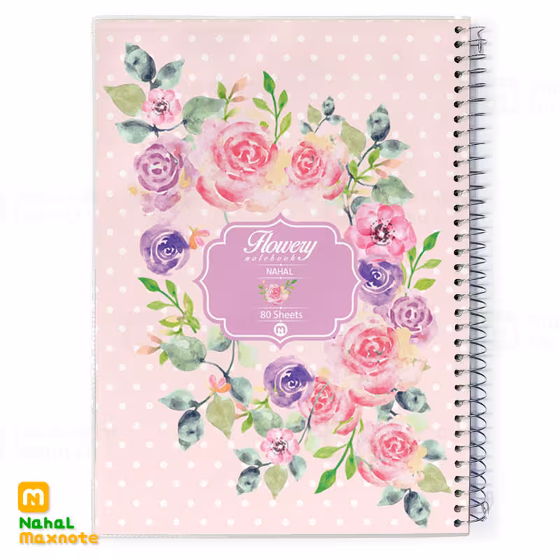 دفتر 80 برگ سیمی طلقی کد 3812.طرح 7