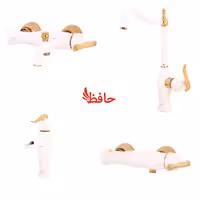 ست شیرآلات سمپو مدل پویان سفید طلایی