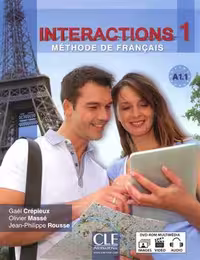 دانلود کتاب Interactions 1 - Niveau A1.1 - Livre de l'élève   DVD Rom