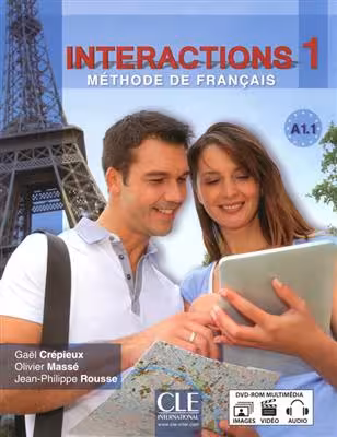دانلود کتاب Interactions 1 - Niveau A1.1 - Livre de l'élève   DVD Rom