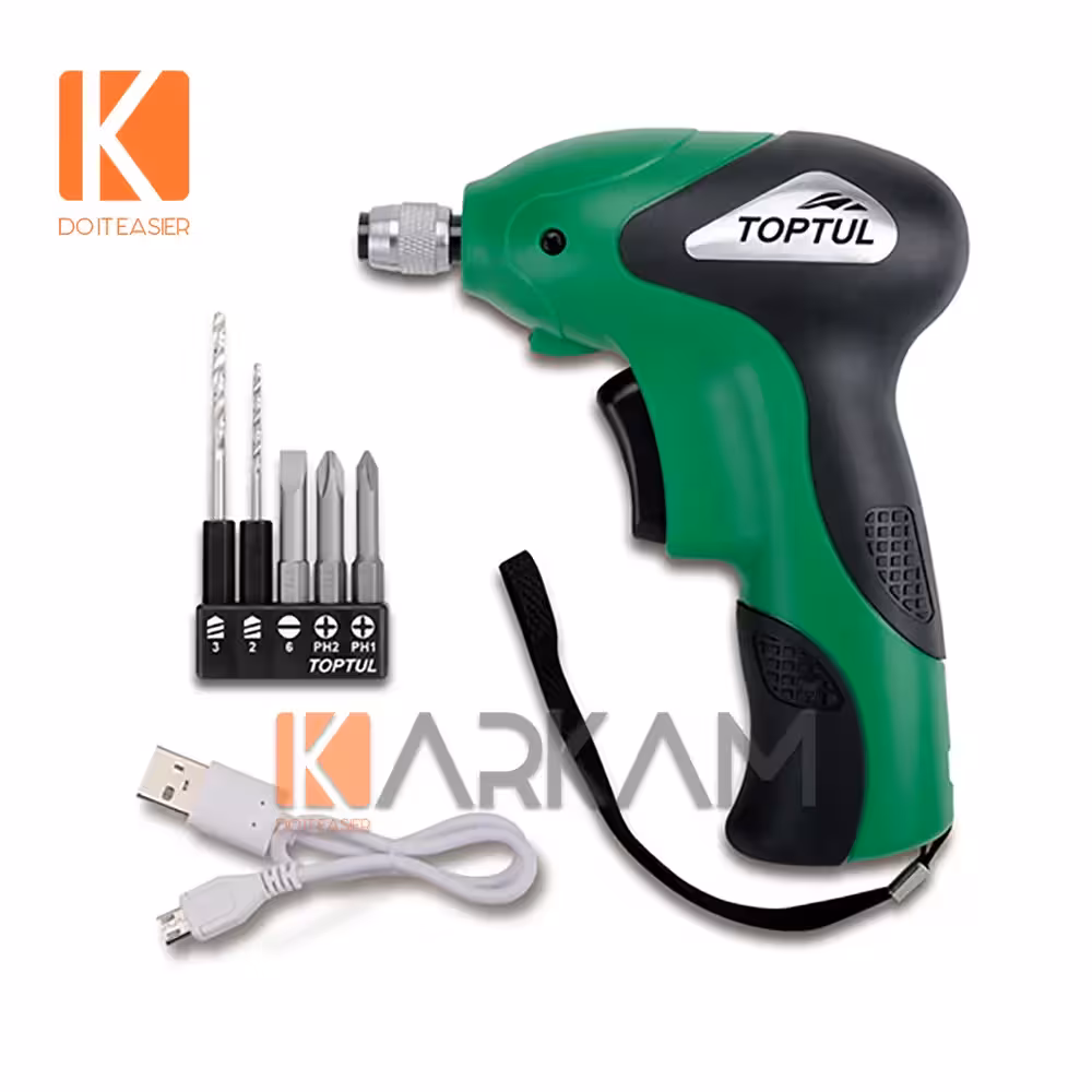 دریل پیچگوشتی شارژی 4.5 نیوتن KPDB0805 تاپ تول