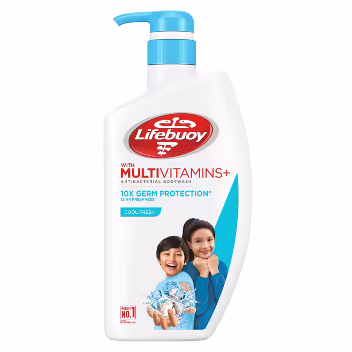 شامپو بدن خنک‌کننده و آنتی باکتریال لایفبوی مدل کول فرش Lifebuoy cool fresh active silver formula