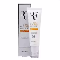 کرم ضد آفتاب بدون رنگ پوست خشک SPF50 رویال فم (RF) 50 میلی لیتر | RF Sun Defense Fusion Water For Dry & Sensitive Skin SPF50 50ml