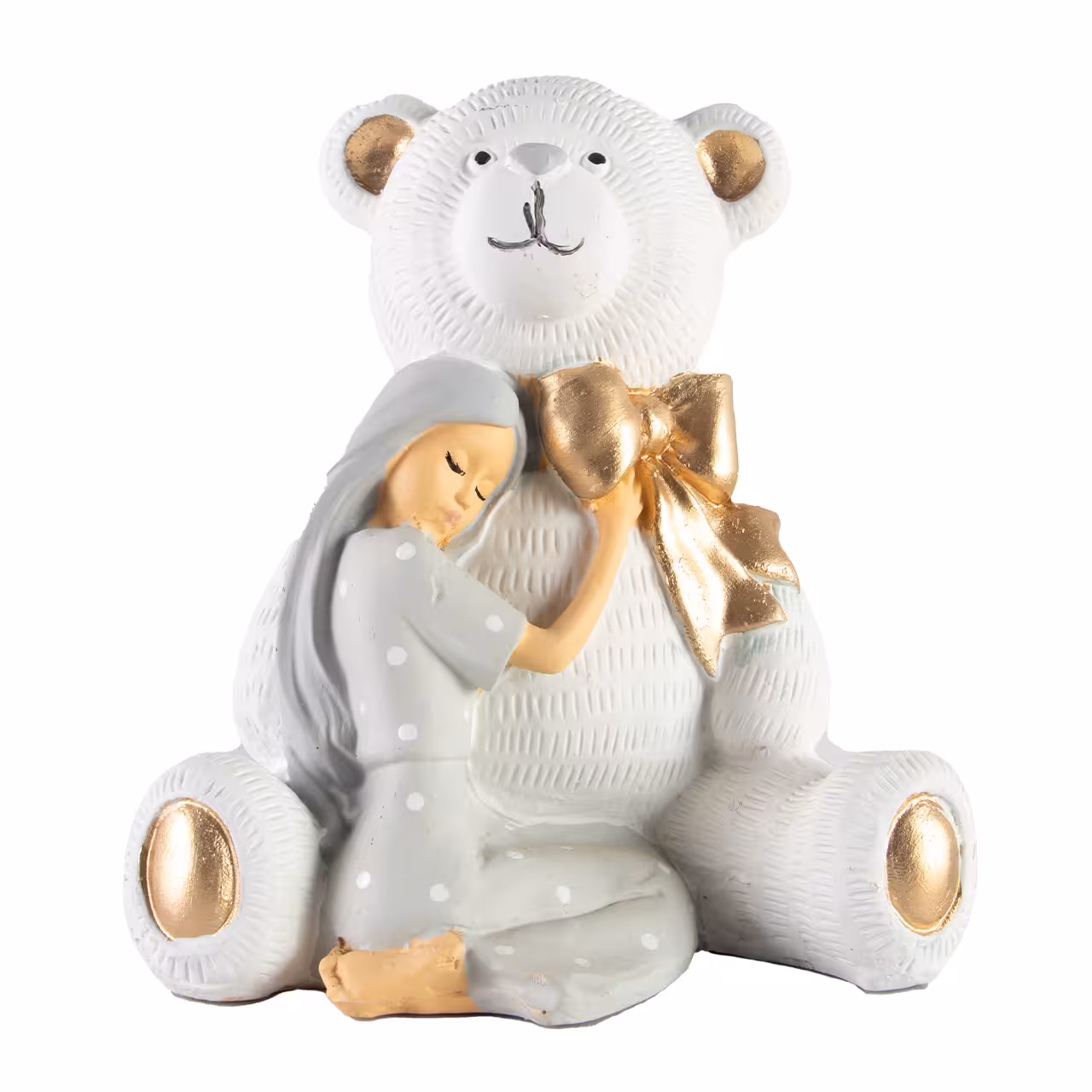 مجسمه مدل دختر و خرس