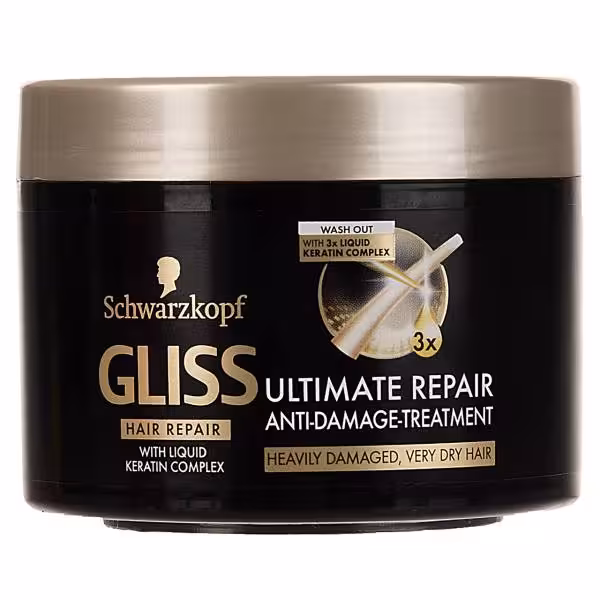 ماسک موی کراتینه شوآرتزکف پروفشنال سری گلیس مدل Ultimate Repair حجم 200 میل