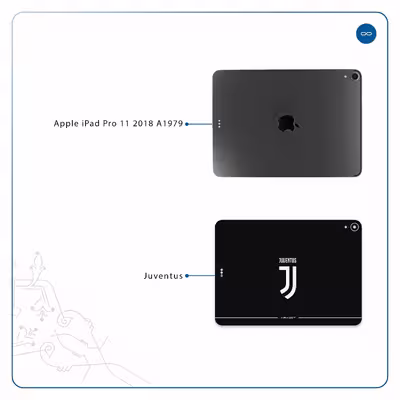 برچسب پوششی ماهوت مدل Juventus مناسب برای تبلت اپل iPad Pro 11 2018 A1979