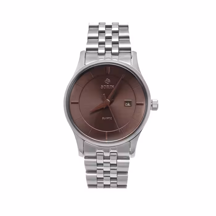 ست ساعت مچی عقربه ای زنانه و مردانه سورین مدل GL1015B-SS01D