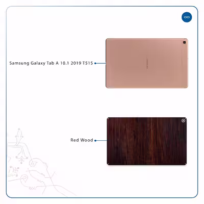 برچسب پوششی ماهوت مدل Red-Wood مناسب برای تبلت سامسونگ Galaxy Tab A 10.1 2019 T515