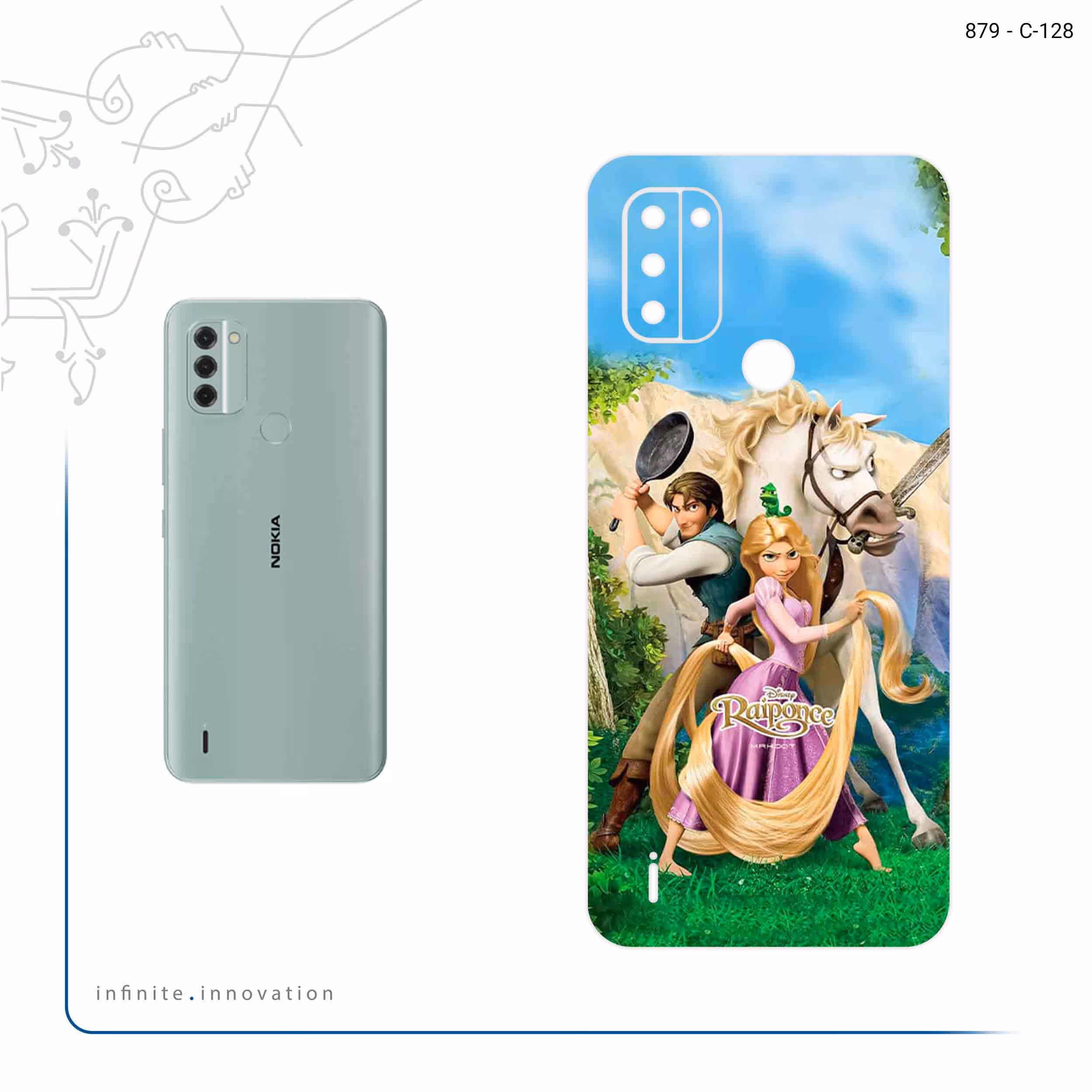 برچسب پوششی ماهوت مدل Rapunzel مناسب برای گوشی موبایل نوکیا C31