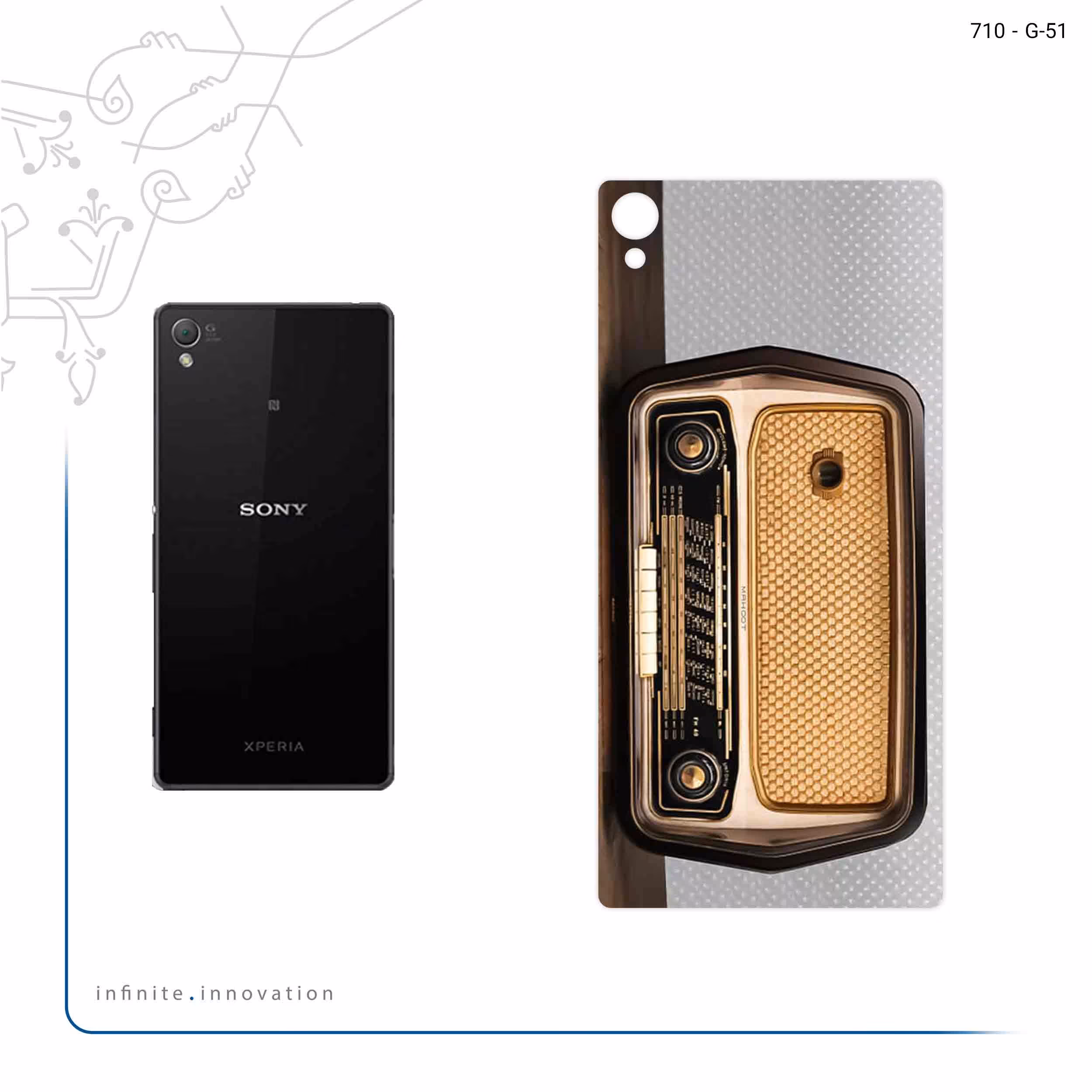 برچسب پوششی ماهوت مدل Radio Nostalgia مناسب برای گوشی موبایل سونی Xperia Z3